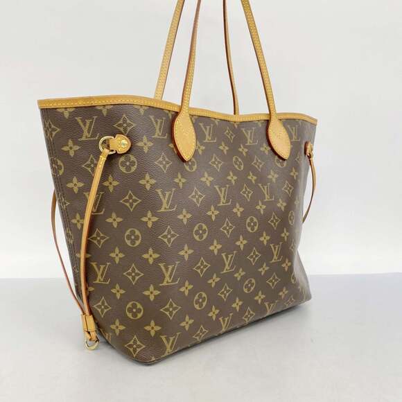 LOUIS VUITTON Authentic Brown Monogram Neverfull MM Tote Bag - Picture 2 of 13